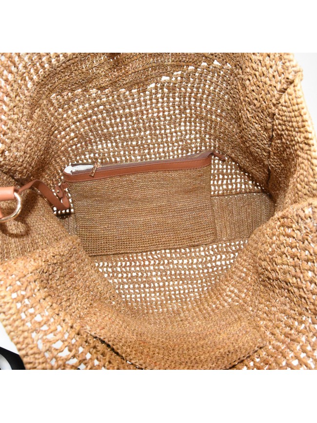 Borsa a spalla donna in raffia - BO1000