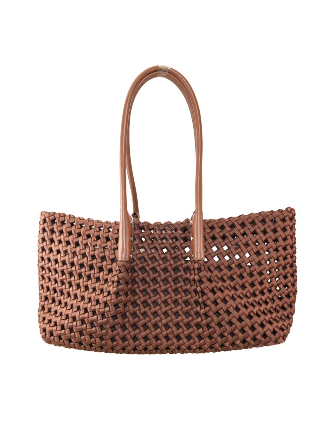 Borsa a spalla in pelle e micro fibra...