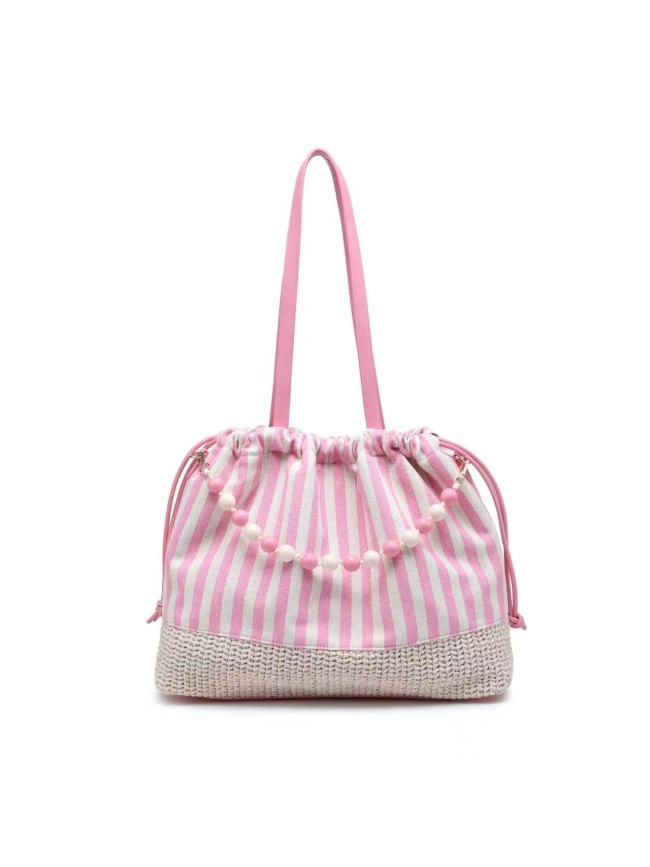Woman textile shoulder bag - 52105