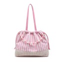 Woman textile shoulder bag - 52105