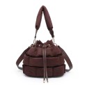 Woman sythetic leather shoulder bag - 52145