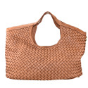 Woman washed woven leather bag - KZ59865