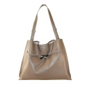 Leather shoulder bag with shoulder strap - HK39843