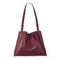 Leather shoulder bag with shoulder strap - HK39843