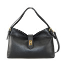 Leather shoulder bag with shoulder strap - BJ32835