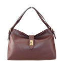 Leather shoulder bag with shoulder strap - BJ32835