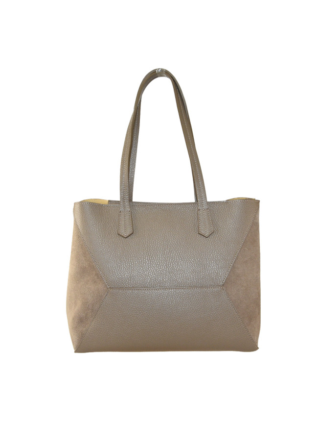 Leather shoulder bag with shoulder...