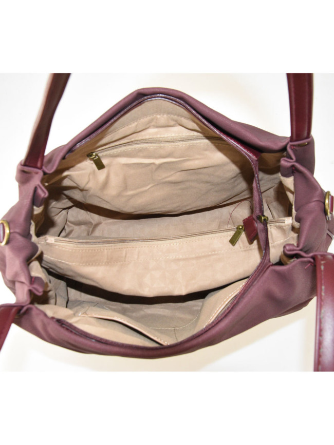 Woman synthetic leather shoulder bag...