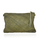 Pochette - busta in pelle effetto vintage - AY35838