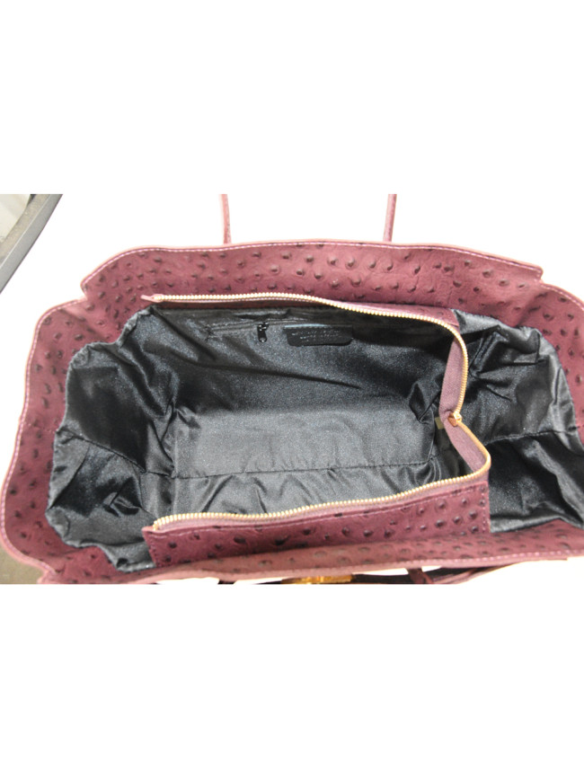 Stamp leather shoulder bag with...