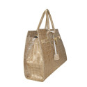 Stamp leather hand bag with shoulder strap - FM45850