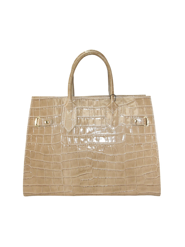 Borsa a mano in pelle stampato con...
