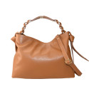 Leather shoulder bag with shoulder strap - AG39843