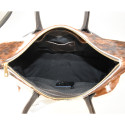 Fur leather hand bag with shoulder strap - CH65872