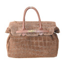Stamp leather hand bag with shoulder strap - CH42846