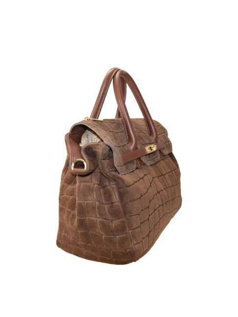 Stamp leather hand bag with... 2