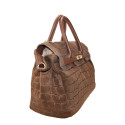 Stamp leather hand bag with shoulder strap - CH42846