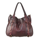 Borsa donna a spalla in vera pelle vintage - SS52857