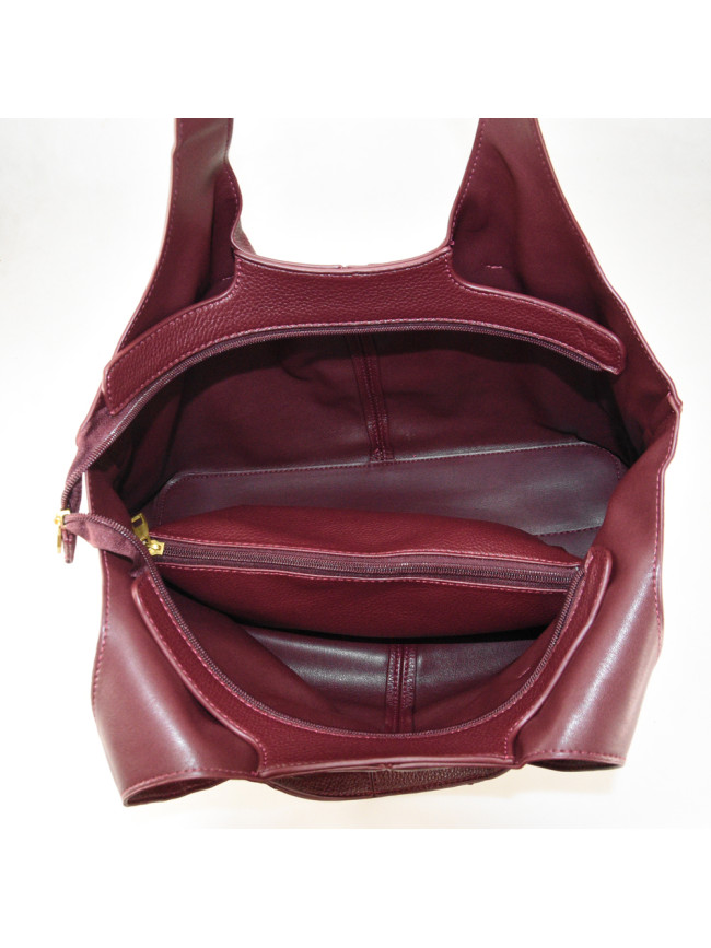 Borsa donna a spalla in ecopelle con...