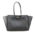 Stamp leather shoulder bag with shoulder strap - TZ39843