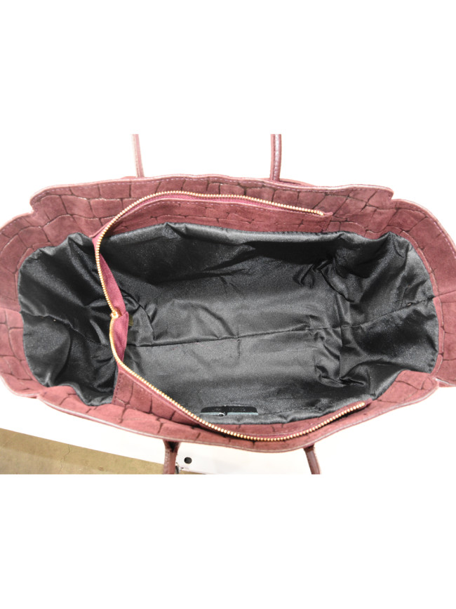 Stamp leather shoulder bag with...