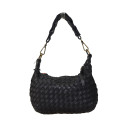 Woman washed woven leather bag - MT35858