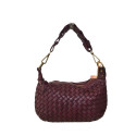 Woman washed woven leather bag - MT35858