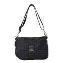 Woman washed woven leather bag - JU43847