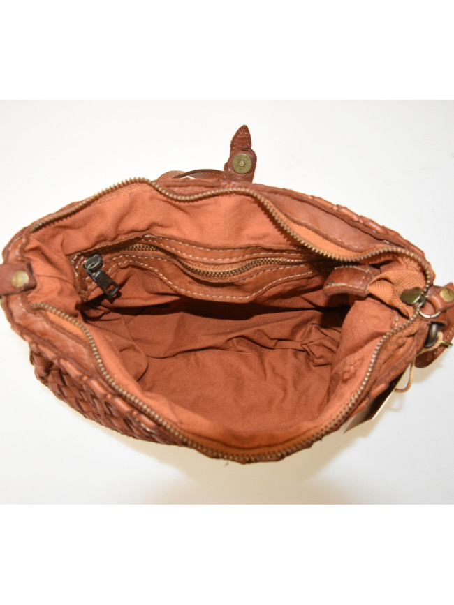 Borsa da spalla in pelle intrecciato...
