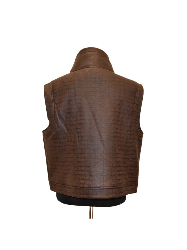 Synthetic doubleface fur gilet - GE313