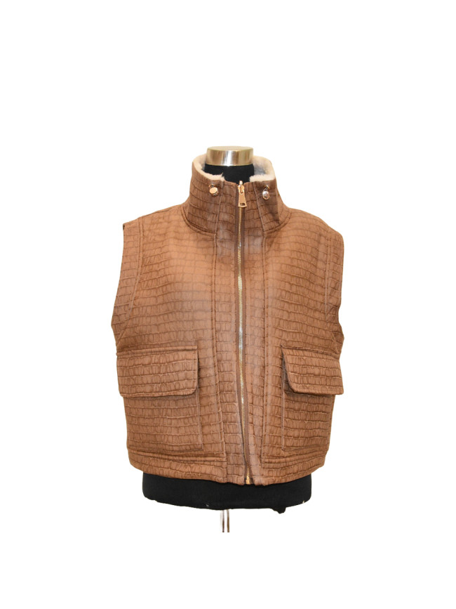 Gilet in ecopelliccia doubleface - GE313