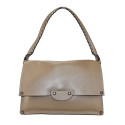 Woman leather shoulder bag 100% made italy - JU36839