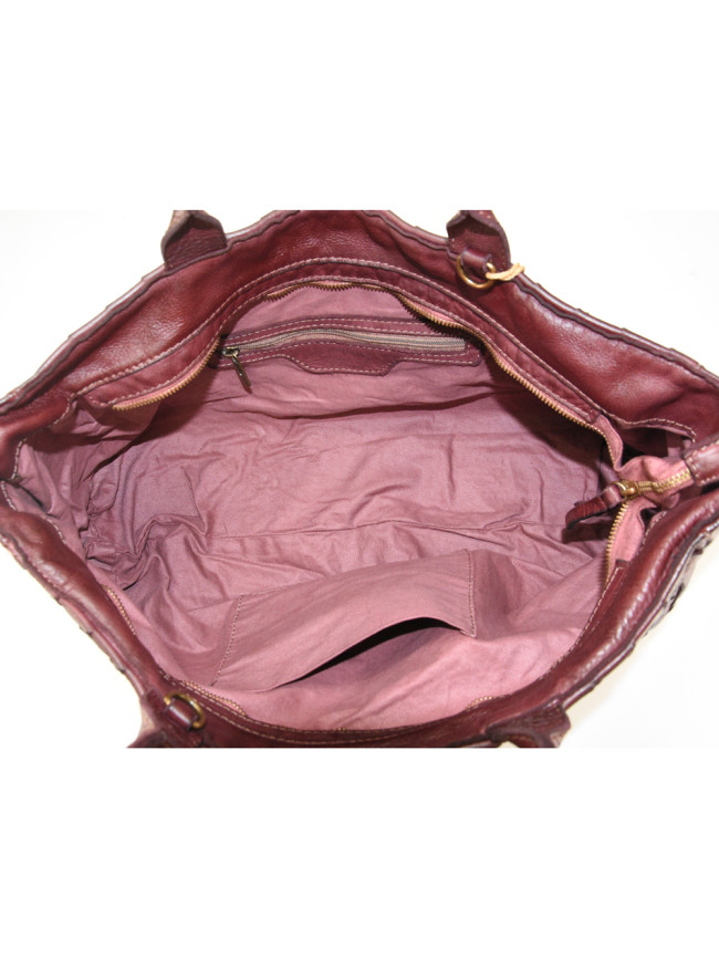 Borsa da spalla in pelle intrecciato...