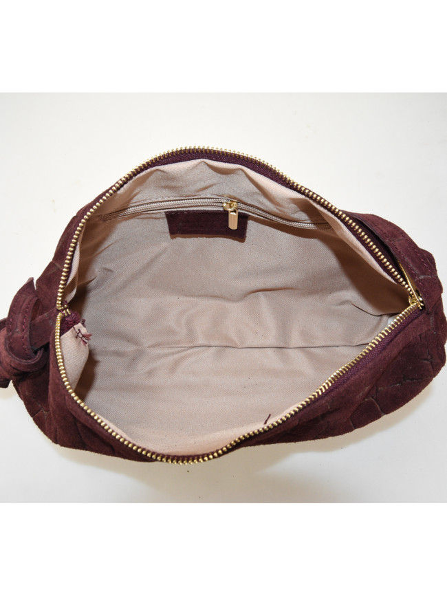 Stamp leather shoulder bag with...