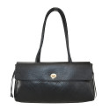 Leather shoulder bag with shoulder strap - CM39843