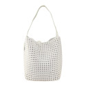 Borsa a spalla in pelle e micro fibra 100% made italy - SM65872