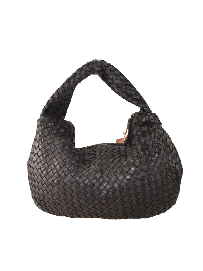 Woman washed woven leather bag - JH58864