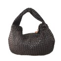 Woman washed woven leather bag - JH58864