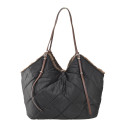 Woman textile quilted bag with shoulder strap - BO122