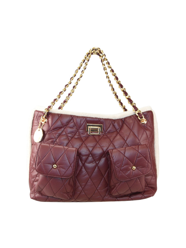 Borsa donna a spalla in ecopelle con...