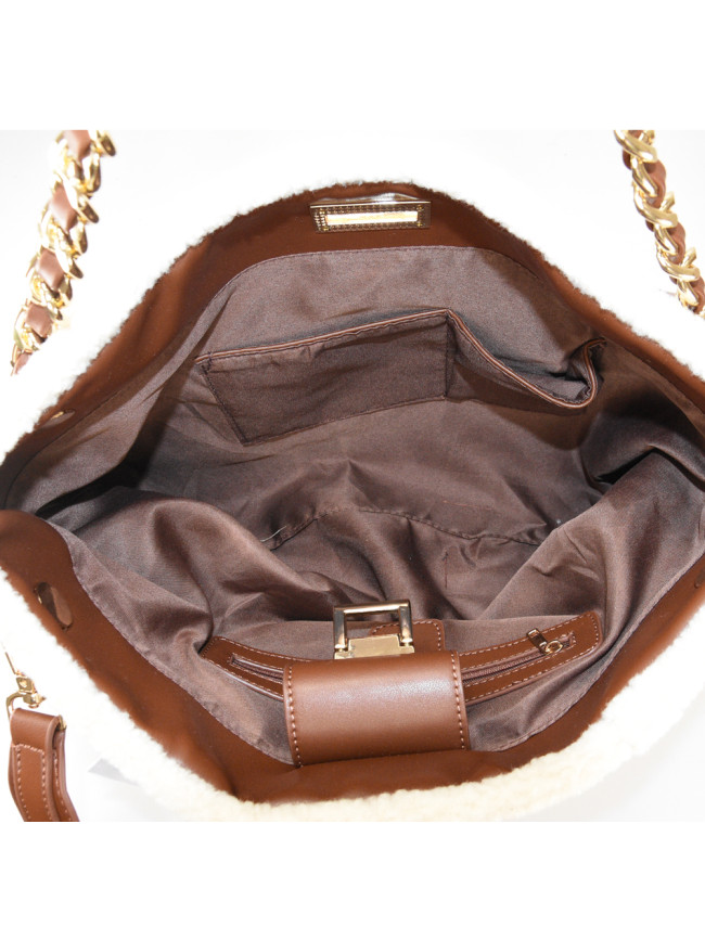 Woman synthetic leather shoulder bag...