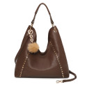 Borsa donna a spalla in ecopelle con tracolla - PF297