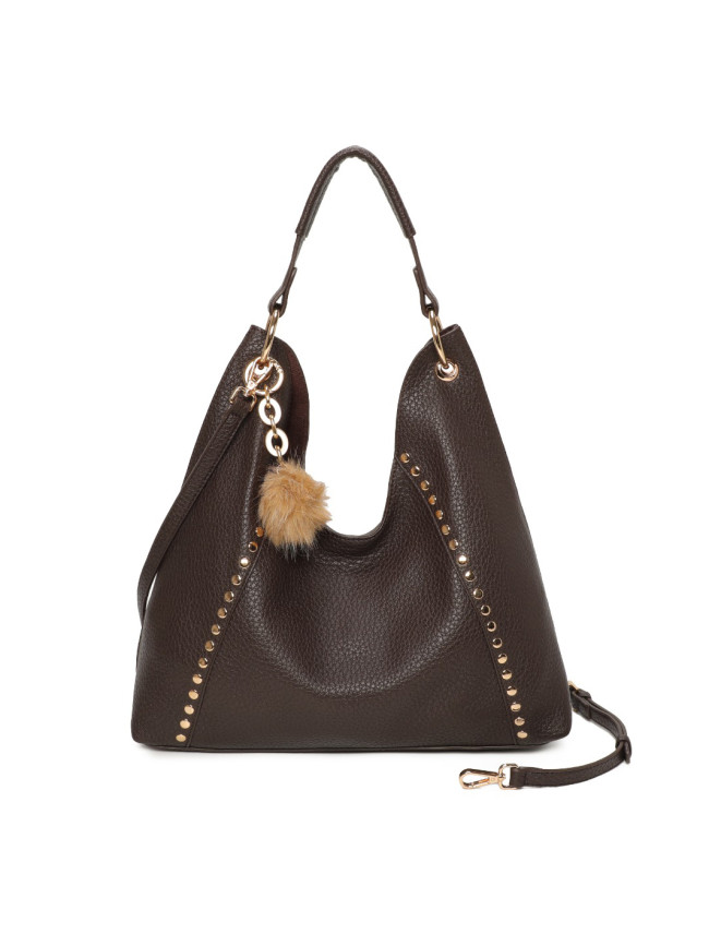 Borsa donna a spalla in ecopelle con...