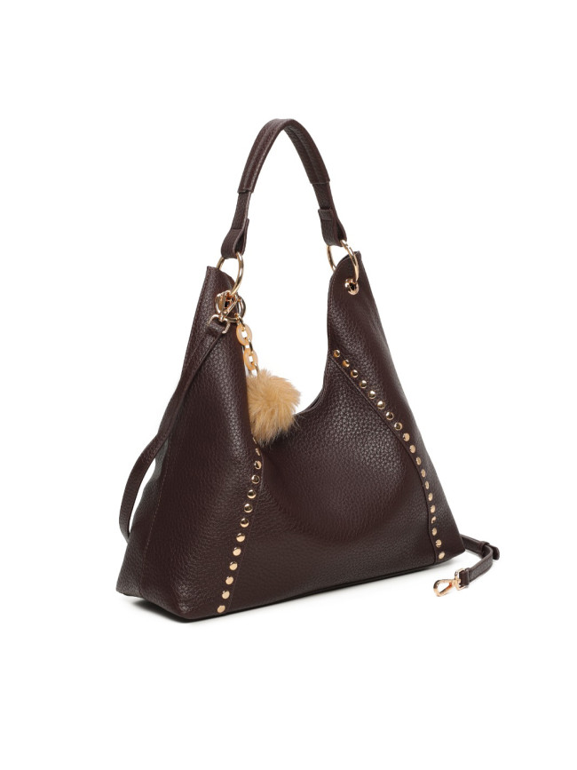 Woman synthetic leather shoulder bag...