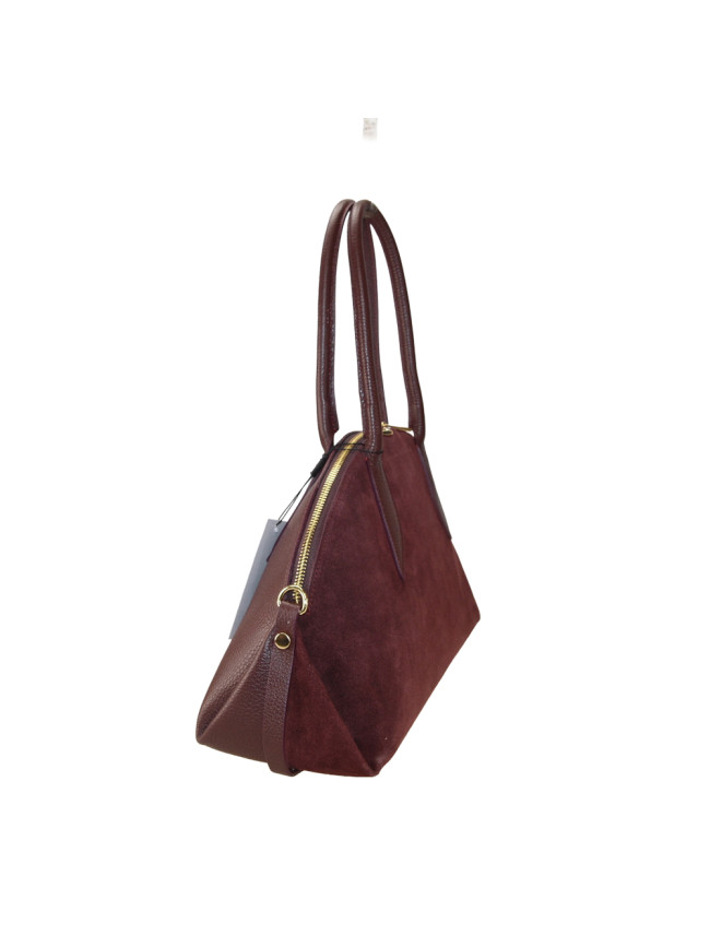 Borsa a spalla in pelle con tracolla...