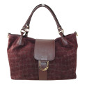 Stamp leather shoulder bag with shoulder strap - JV39843