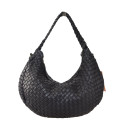 Woman washed woven leather bag - UF55861