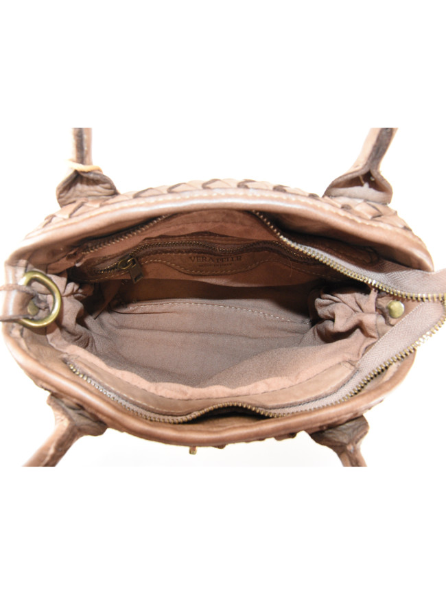 Borsa da spalla in pelle intrecciato...