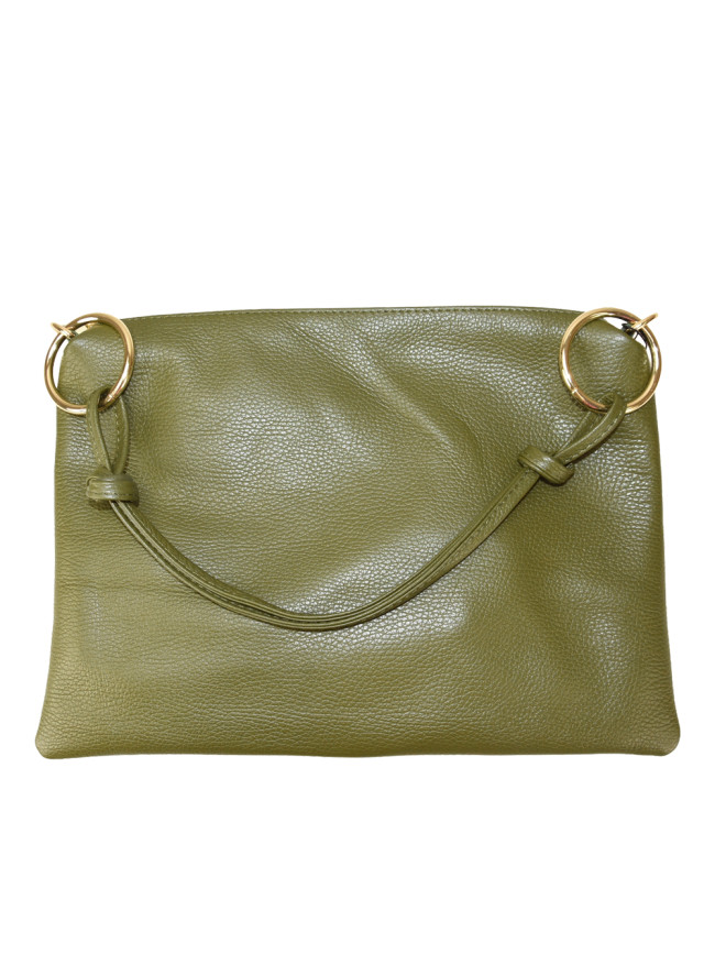 Woman leather pochette 100% made...