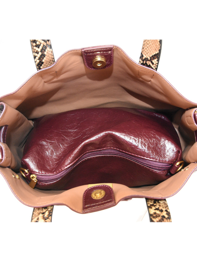 Borsa donna a mano in ecopelle con...